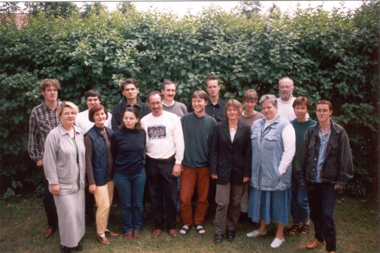 Participants of the first course of the academy in 1997.